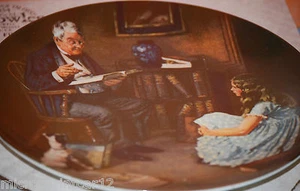 "The Storyteller" 1984 "Heritage Series" Collectors Plate by Norman Rockwell - Picture 1 of 5