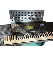 Yamaha PSR 520 Keyboard with AC adapter  With Bonus Cartridge Tested Please Read