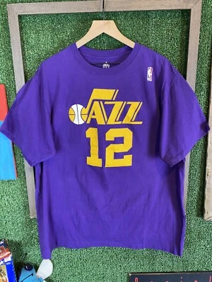 MISPRINT Utah Jazz John Stockton/ Texas A&M Aggies T-Shirt Jersey Sz 2XL Adidas - Imagem 1 de 4