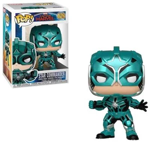 Funko Pop! Marvel: Captain Marvel - Star Commander Toy, Multicolor - Picture 1 of 2