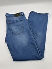 Mott & Bow Jeans Gr. 33x32 gerade blau hell waschen Denim Stretch 5 Taschen