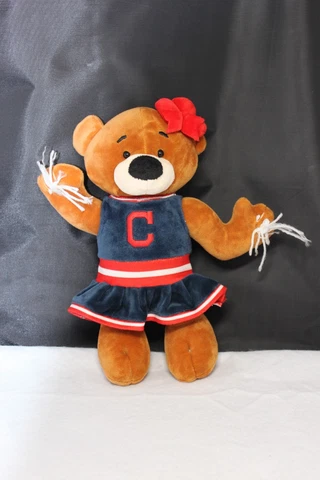 Chicago Cubs MLB Genuine Merchandise 12" Cheerleader Cheer Bear Plush Cover