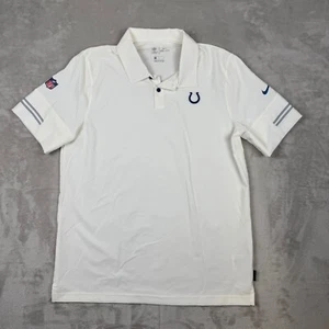 Indianapolis Colts Nike NFL On Field Polo Men's L Light Gray/White - Picture 1 of 11