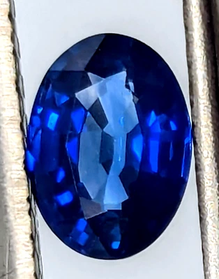 7x5mm Natural Blue Sapphire Oval Sri Lanka AAA Extra Fine - Image 1 of 4