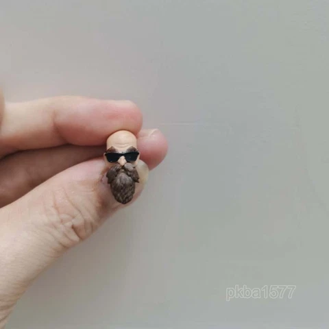 Painted 1/18 Master Roshi Man Head Sculpt Soldier Head For 3.75" Action Figure Cover