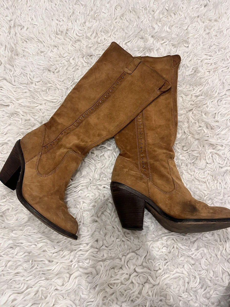 MISS SIXTY】Belted boots MISS SIXTY Moto Boots Buckle Accent Knee