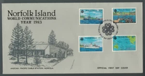 1983  NORFOLK ISLAND WORLD COMMUNICATIONS YEAR FDC - Picture 1 of 1