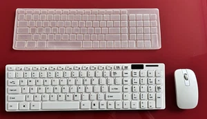 Kabellos Tastatur und Funkmaus Set 2.4GHz Wireless Keyboard mit Drahtlos-Maus - Bild 1 von 2