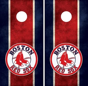 Boston Red Sox Cornhole Board Aufkleber Wrap Wraps - Bild 1 von 3