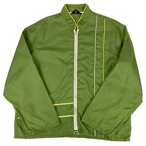 VTG 60s USA NYLON SEARS ROEBUCK OAKBROOK SURFER JACKET HOT ROD WINDBREAKER 42” L - Picture 1 of 5