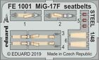 Eduard Accessories FE1001 - 1:48 MiG-17F Seatbelts Steel for Hobby Boss - New
