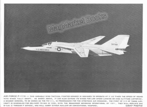 USAF PHOTO · US AIR FORCE · GENERAL DYNAMICS F-111A IN FLIGHT · 1960s - Picture 1 of 1