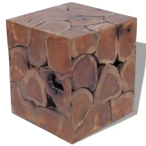 vidaXL Stool Solid Teak Wood - Picture 1 of 13
