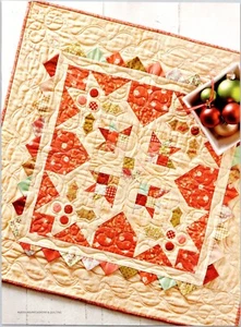 "Happy Holidays" Table Topper Quilt Pattern from 2010 Magazine Applique Pieced - Picture 1 of 4