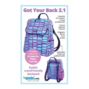 Quilting Sewing By Annie Got Your Back 2.1 Backpack Patchwork Pattern - Bild 1 von 6