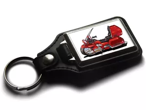 Koolart Cartoon Motorbike Honda Goldwing 1500cc Leather and Chrome Keyring - Picture 1 of 13