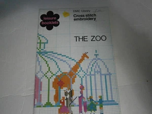 1979 Leisure Booklets DMC Library Cross Stitch Pattern Booklet The Zoo Lion - Picture 1 of 6