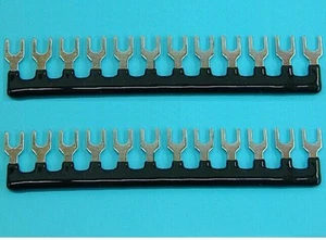 5PCS 400V 10A 12 Postions Pre Insulated Terminal Barrier Strip Black - Picture 1 of 1