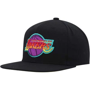 MENS MITCHELL & NESS NBA HIGH GRADE SNAPBACK LAKERS - BLACK - Picture 1 of 5