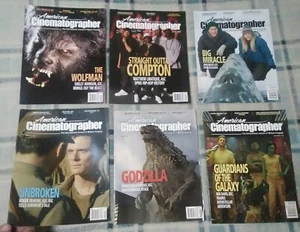 American Cinematographer (2014/15) Magazine Lot of 6 - Picture 1 of 6