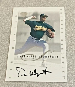 1996 Leaf Authentic Signatures Don Wehgert Oakland A's - Picture 1 of 2