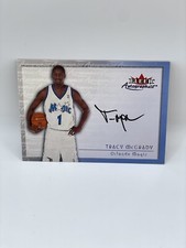 Tracy McGrady 2000-01 Fleer Autographics Magic On Card Auto