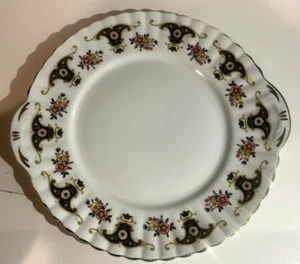 ROYAL STAFFORD BONE CHINA, ENGLAND - TAB HANDLE CAKE PLATE 9-3/8" BALMORAL - Picture 1 of 4