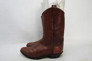Botas vaqueras occidentales Dan Post para hombre talla 9,5 D de cuero marrón - Imagen 1 de 11
