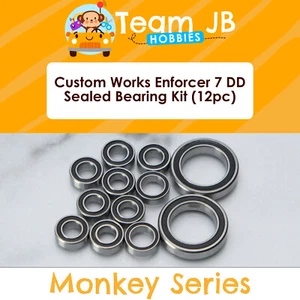 Custom Works Enforcer 7 DD - 12 Pcs Rubber Sealed Bearings Kit - Picture 1 of 2