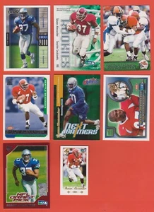 (8) Lote 2000 Shaun Alexander RC Seahawks Pacific Aurora Topps Impact (KCR) tarjetas - Imagen 1 de 2