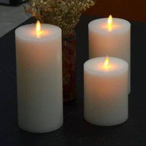 Luminara white Flameless Led Candles Flat Top Scented with Timer for Home - Picture 1 of 9
