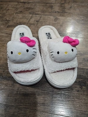 Zapatillas de mujer Hello Kitty talla grande 9/10 blancas sin cordones Foto 1 de 3