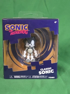 Figura Tomy 2.5" Classic Sonic Blanco y Negro Foto 1 de 4