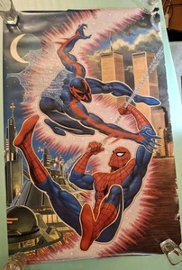 Rare WTC Marvel SpiderMan 2099 Poster 22x34 1995 BOB LARKIN WORLD TRADE CENTER - Picture 1 of 5