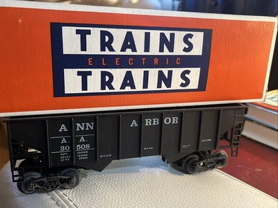 WEAVER O SCALE AA ANN ARBOR 2 Bay Composite Hopper Car #30508 Black Open - Image 1 of 4