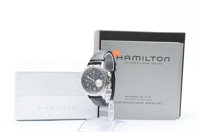 ▶️【Caja Casi Como Nueva】HAMILTON Caqui Aviación ETO H776121/H77612333 Cronógrafo Qz Foto 1 de 4