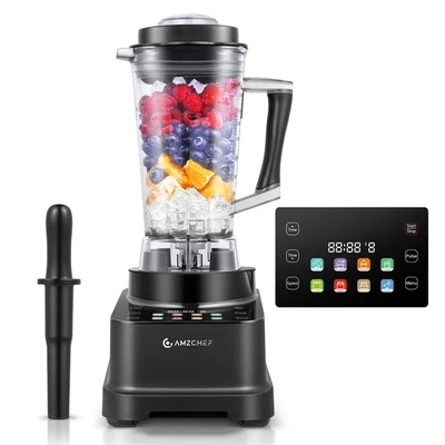 Amzchef Profi Smoothie Mixer Küche Innovatives LED-Panel, UVP 170£ - Bild 1 von 4