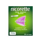 Nicorette 15mg Nicotine Inhalator 20 Cartridges - STOP SMOKING