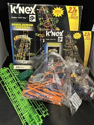 K'NEX Playset #58108, Speed Demon Coaster Motor Instructions,  Not  Complete - Image 1 of 4