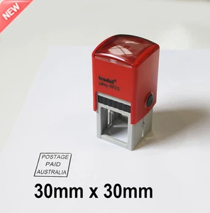 Stamp Postage Paid Australia imprint pre-inked for business AusPost 30mmx30mm - Picture 1 of 4