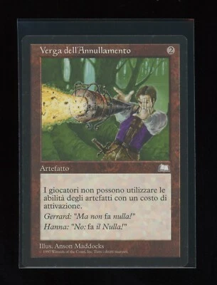 MTG Italian Weatherlight NULL ROD Artifact NM Rare RESERVED LIST Combine S/H - Image 1 of 2