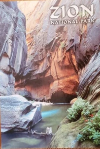 Postal estrecha del Parque Nacional Zion UTAH Virgin River - Imagen 1 de 4