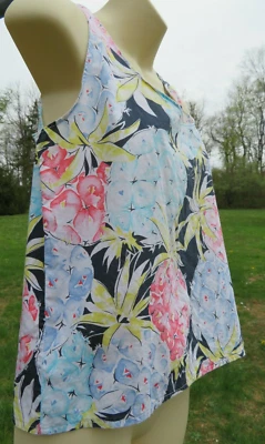 Blusa sin mangas tropical ligera vintage años 80 90 verano sol playa hip hop Foto 1 de 4