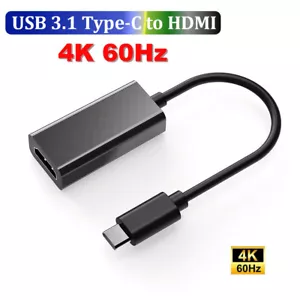 USB 3.1 Type-C (USB-C ) Male to HDMI Female Display Adapter 4K 60Hz UltraHD AU - Picture 1 of 8
