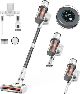Cordless Vacuum Cleaner, 30Kpa Vacuum Cleaners for Home, Max 50 Mins Runtime, An - Picture 1 of 7