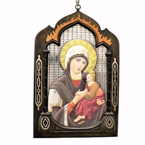 Icona Argento e Legno Guerrini Madonna Smolensk - Picture 1 of 1