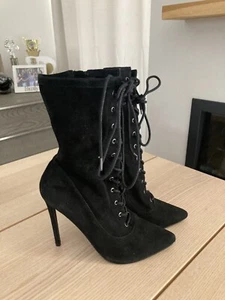 STEVE MADDEN WOMEN'S SATISFIED DRESS BOOTS, BLACK - US 9.5 - Picture 1 of 5