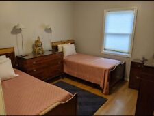 Vanleigh 6 piece bedroom set - mahogany & Brass gorgeous antiques