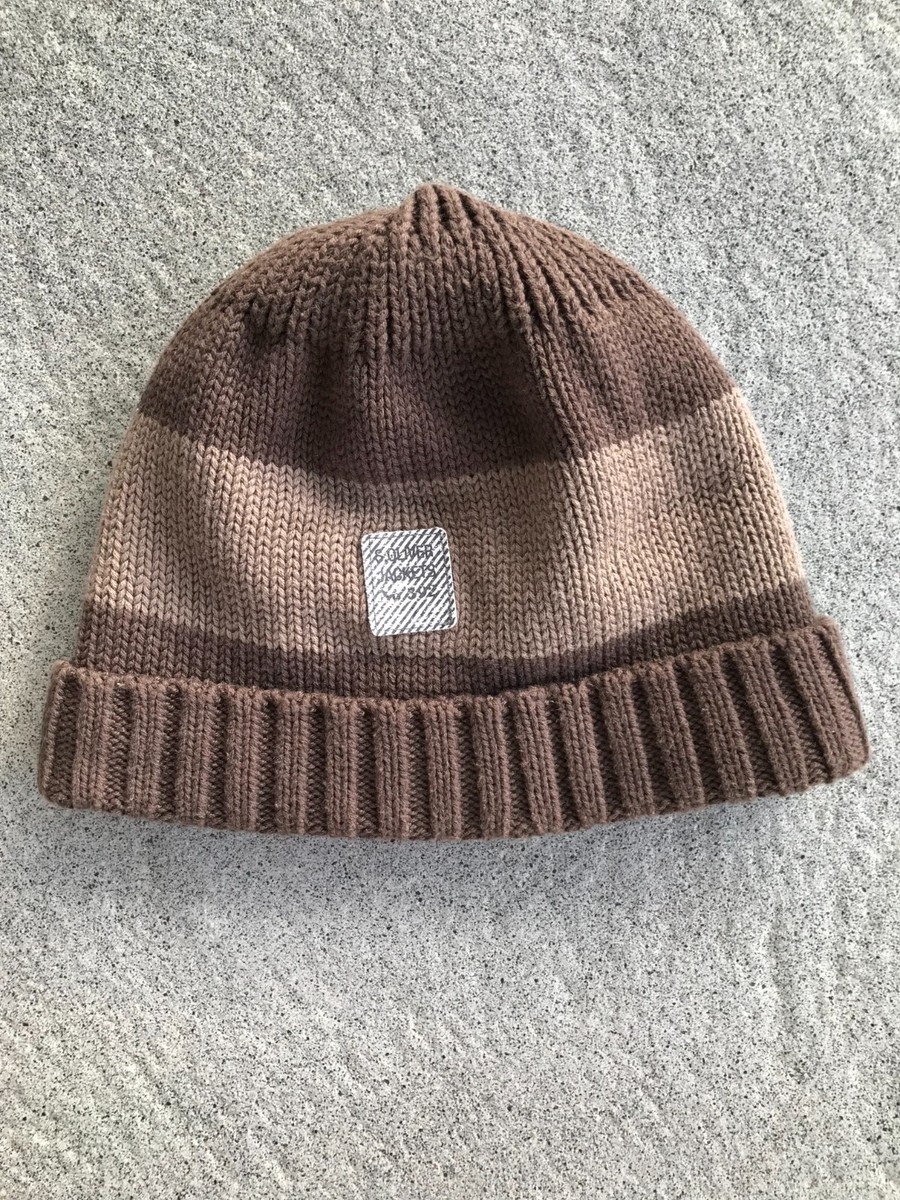 S.Oliver Junior Jungen Strickmütze Mit Bommel - Gestreiftes Design