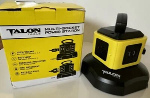 TALON TOOLS MULTI STECKDOSE POWERSTATION 110 V/10 AMP A/C & USB STECKDOSEN - Bild 1 von 11
